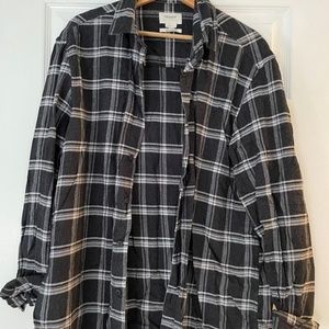 Pull & Bear oversize, relaxed fit shirt/flanne